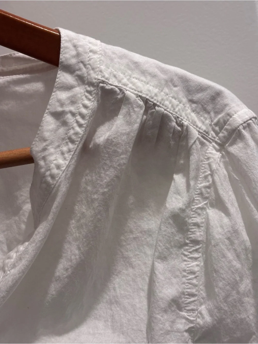 J. Crew White Long-Sleeve Button Down Shirt